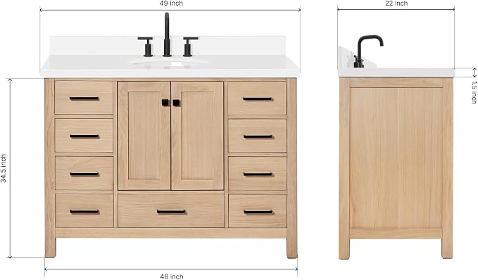 ARIEL 49'' Bathroom Vanity - Image 2