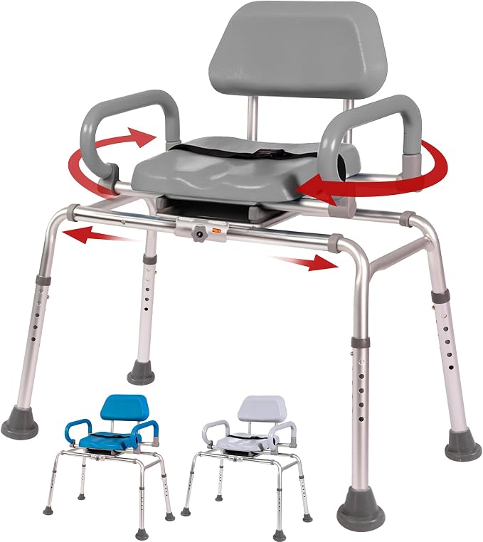 Carousel Sliding Shower Chair Transfer Bench by PlatinumHealth