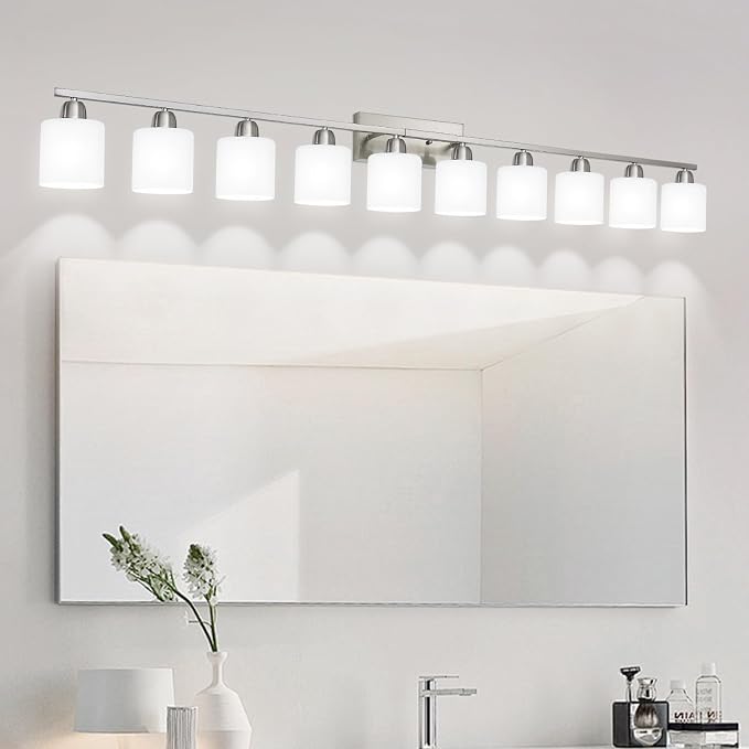 Brushed Nickel Bathroom Vanity Light - Image 9