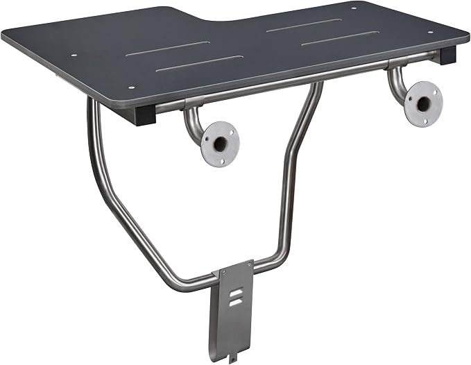 Seachrome 32" x 22.5” Black Reversible Folding Transfer Tub/Shower Seat - Image 8