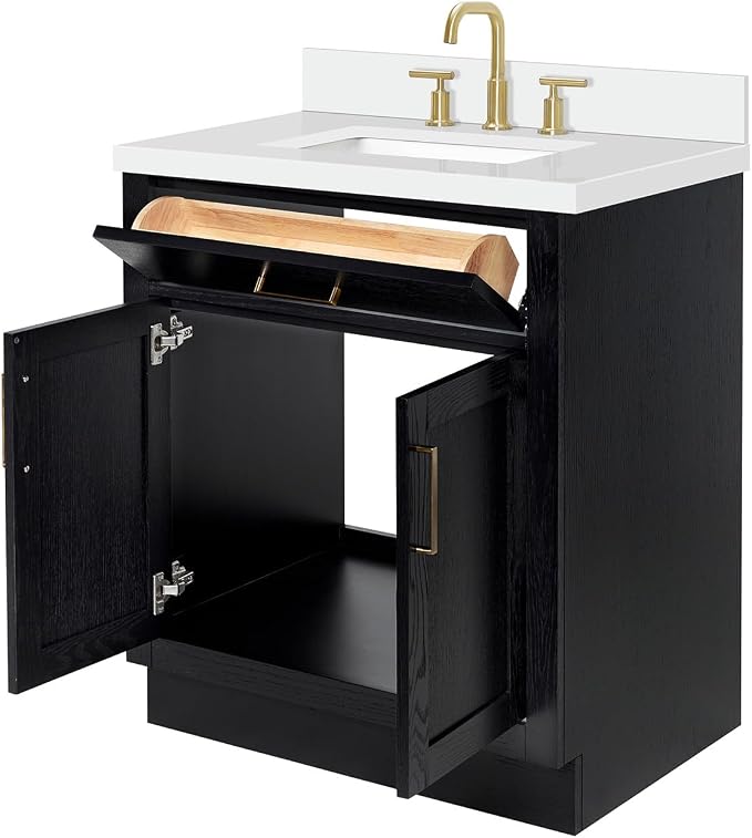 ARIEL Hepburn 31 Inch Single Rectangular Sink Bathroom Vanity - Image 5