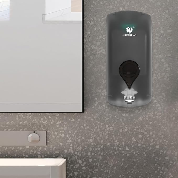 Foaming Hand Soap Dispenser, 35oz Manual Refillable Wall Mount Soap Dispenser - Image 2