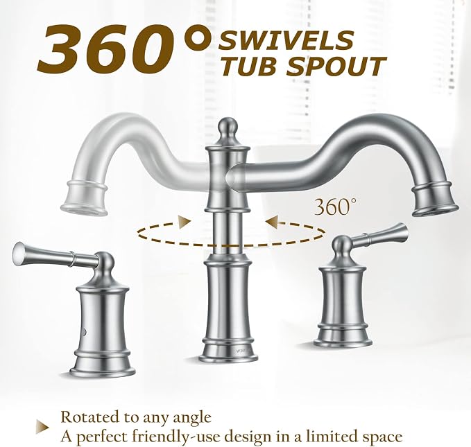 Roman Bathtub Faucet Deck Mount Tub Faucet - Image 6