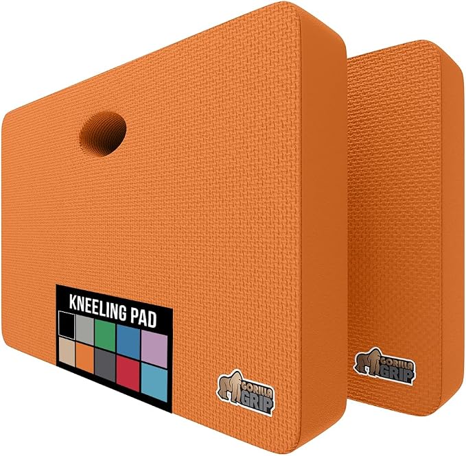 GORILLA GRIP Extra Thick Patent Pending Soft Foam Kneeling Pad, 2 PK, by GorillaGrip