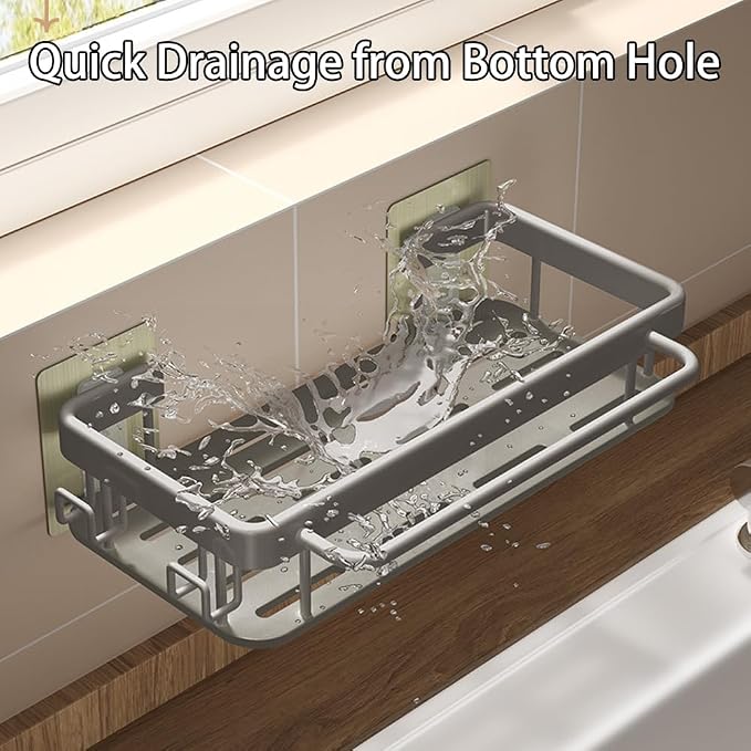 Sponge Holder Kitchen Sink Caddy Organizer Wall Mount Sponge Holder - Image 5