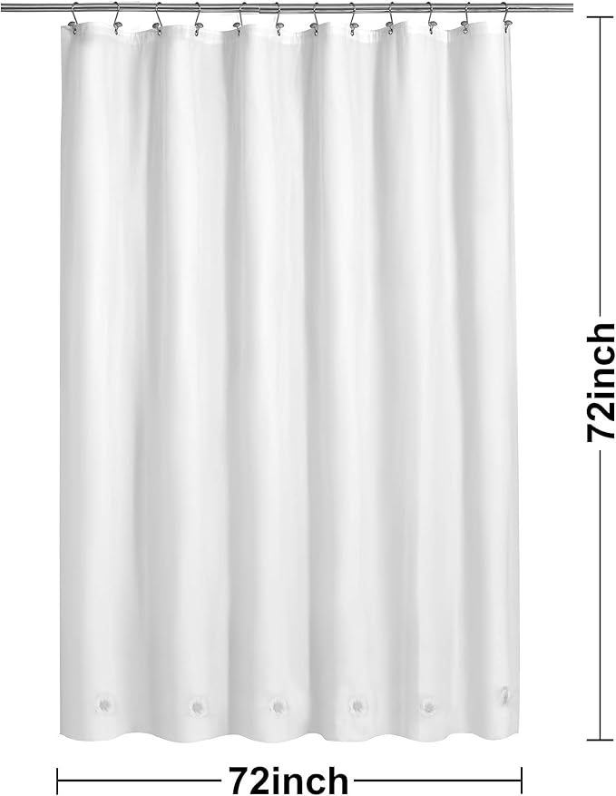 Barossa Design White Shower Curtain Liner - Image 4