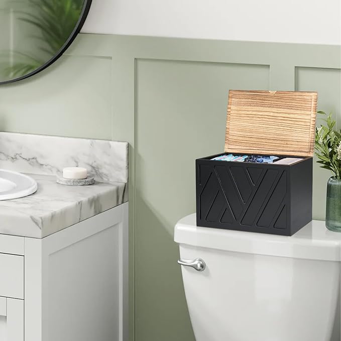 Tampon Holder for Bathroom Decor, Feminine Product Organizer - Image 4