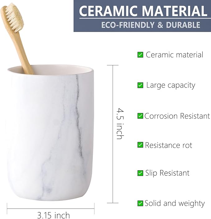 Marble Toothbrush Holders for Bathrooms - Image 7