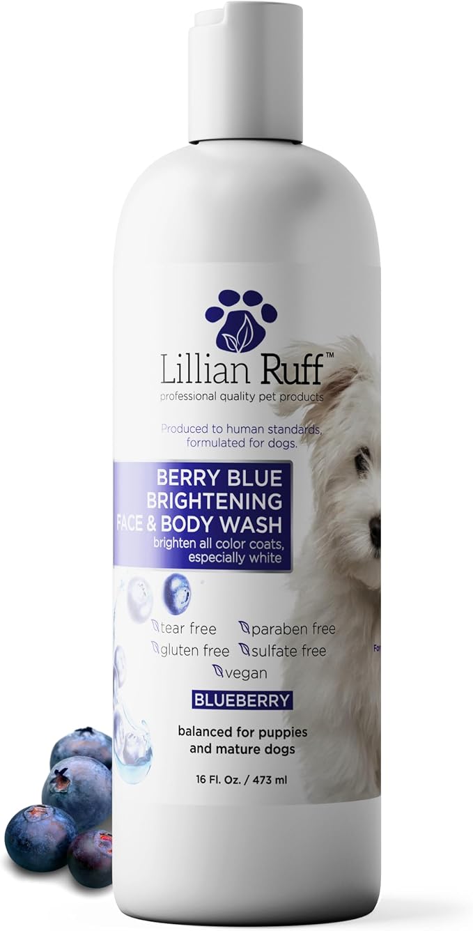 Lillian Ruff PRO Formula Berry Blue Brightening Pet Shampoo by LillianRuff