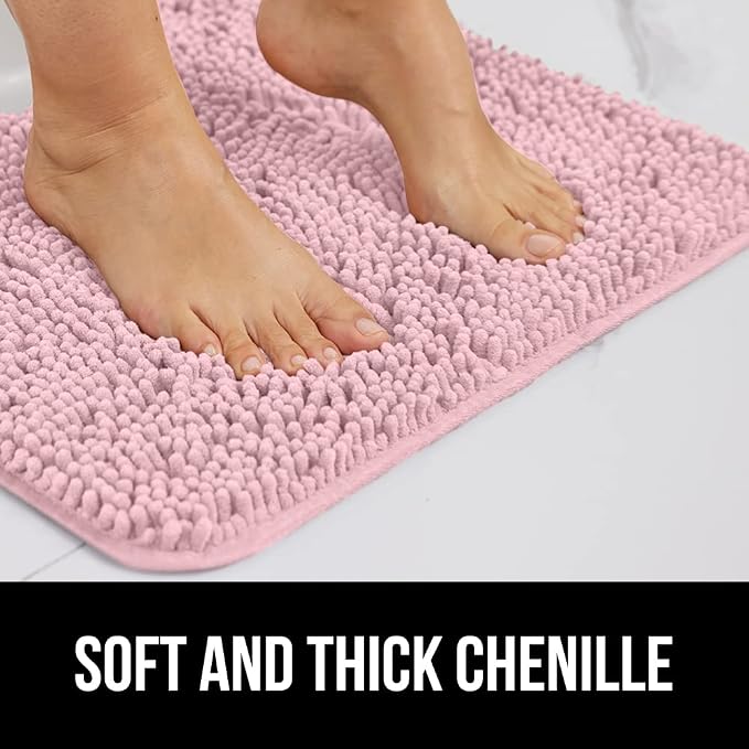 GORILLA GRIP Bathroom Rug Sets, Soft Chenille 2 Piece Area Rugs Set, Toilet - Image 4