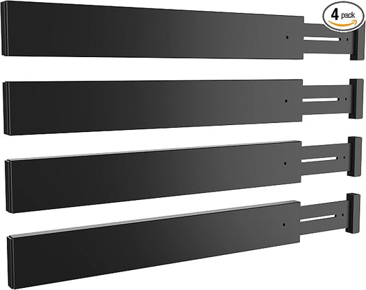 BAMEOS Drawer Dividers Bamboo Separators Organization Expandable Organizers by BAMEOS