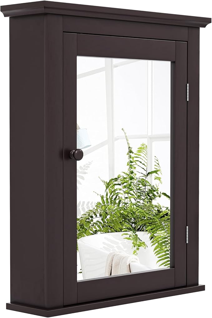 Safeplus Brown Medicine Cabinet by SAFEPLUS