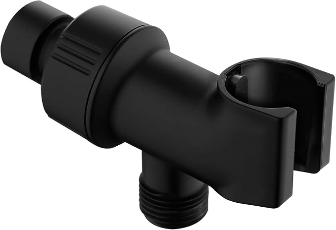 Universal Black Shower Head Holder, Adjustable Arm Mount Bracket by Pichrain