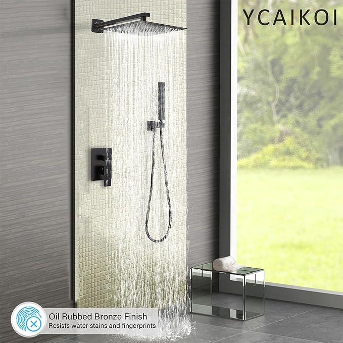 Shower Faucet Set Complete, Wall Mount Shower System - Image 2