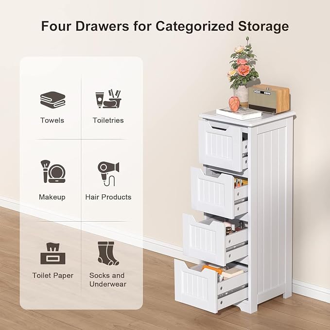 Gizoon 33'' Bathroom Storage Cabinet Freestanding - Image 8