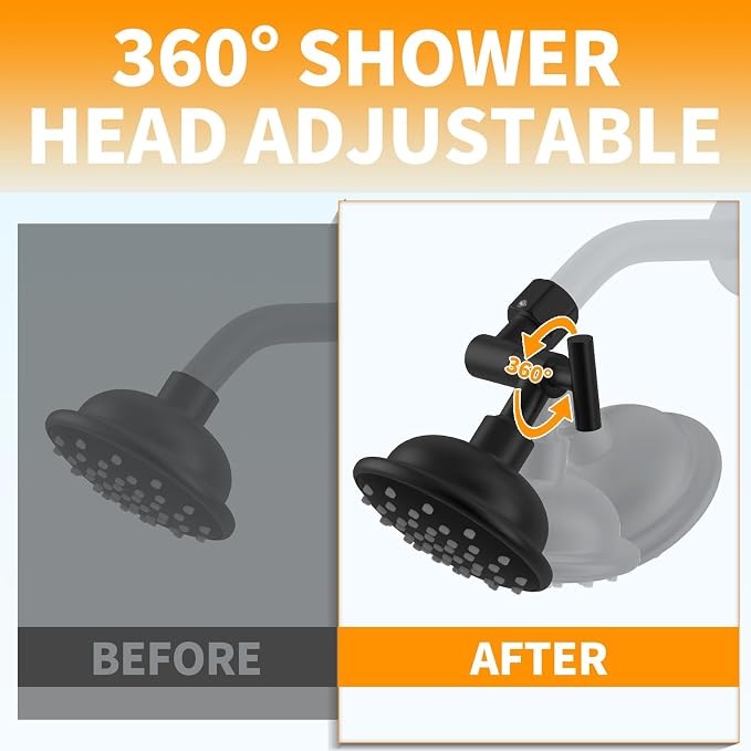 All Metal Shower Head Elbow Adapter, Adjustable Shower Head Extension Adapter - Image 2