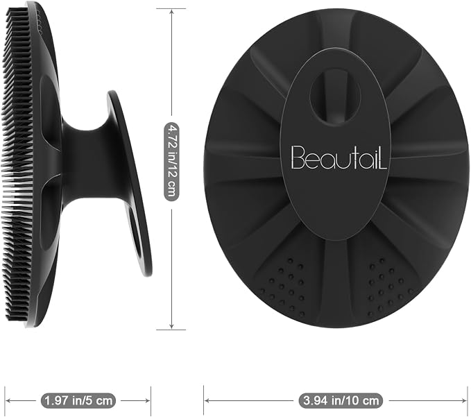 Silicone Body Scrubber 2 Pack, BEAUTAIL Shower Bath Wash Brush, Gentle - Image 6