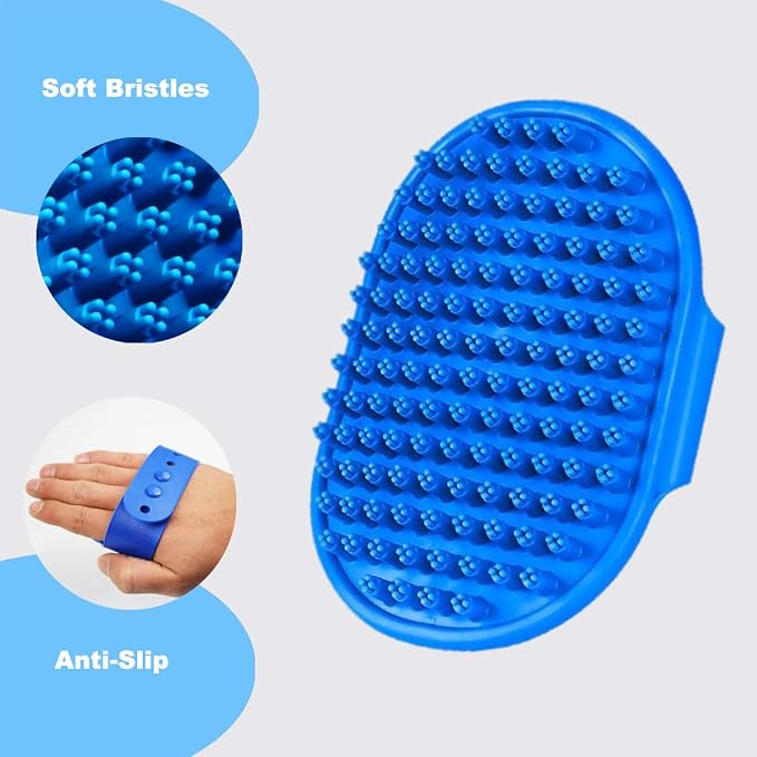 4PCS Dog Washing Glove and Dog Bath Brush, Dog Shampoo Brush Scrubber - Image 7