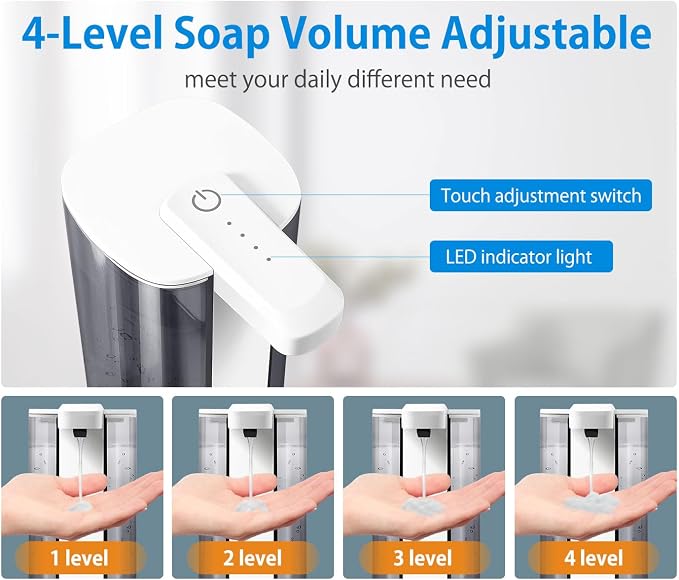 Automatic Liquid Soap Dispenser, Rechargeable, 17oz/500ml - Image 4