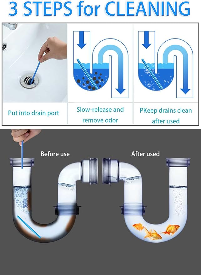 Drain Cleaner Sticks Keeps Drains and Pipes Clear and Odor As Seen On TV 4 Packs - Image 3
