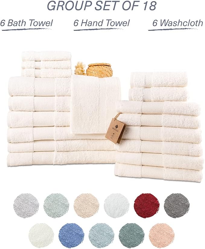 Hencely 18-Piece Bath Towel Set - Image 4