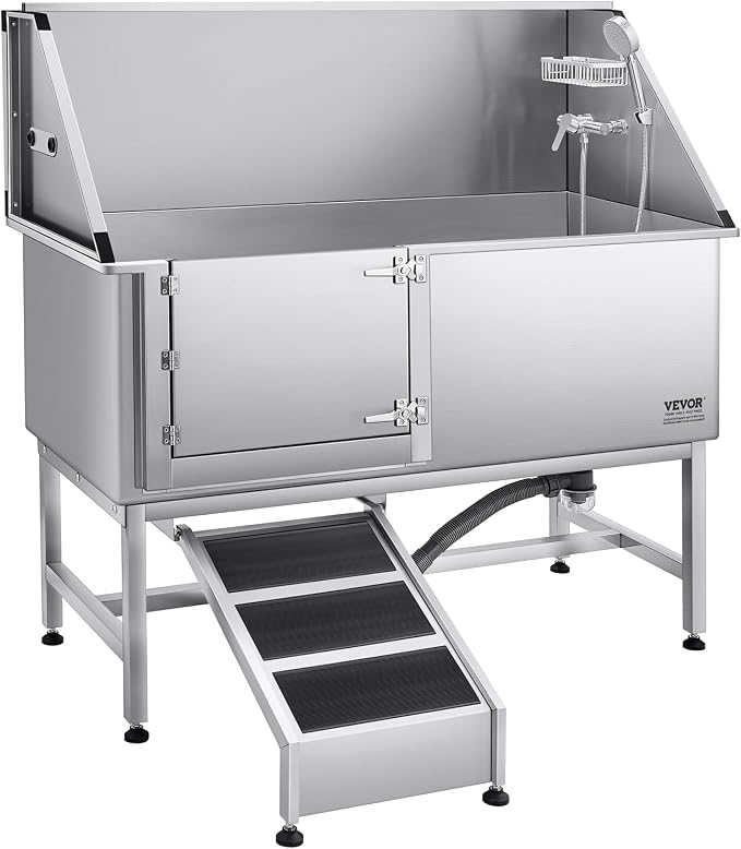 VEVOR Stainless Steel Dog Washing Station, Professional 62 inch Pet Grooming - Image 11