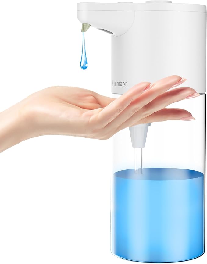 Automatic Soap Dispenser Touchless, Simple Physical Adjustment, Low Battery by Aunmaon