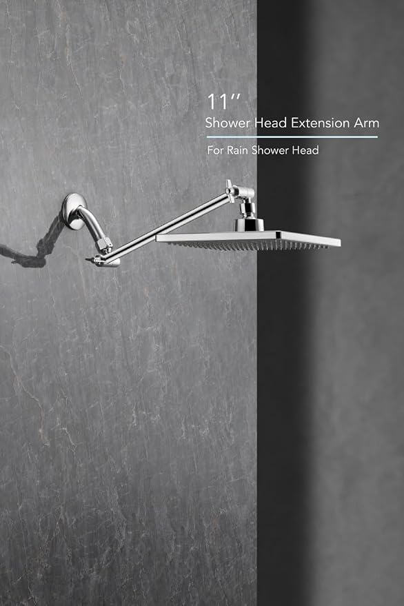 11 Inch Adjustable Shower Head Extension Arm - Image 8
