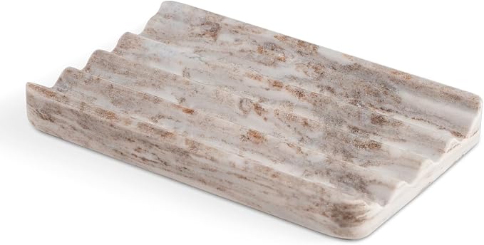 Marble Soap Holder, Soap Dish for Shower, Soap Saver by Karibiber