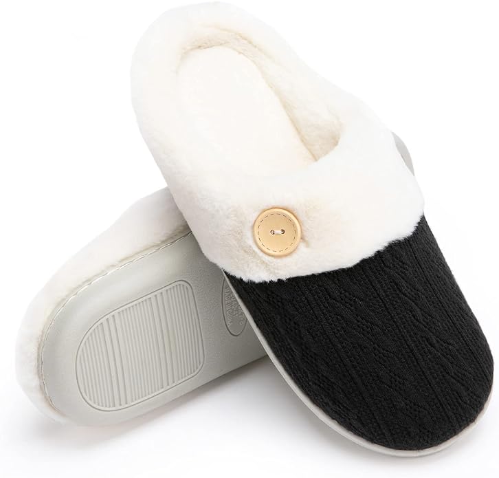 Chantomoo Womens Slipper Warm Comfy Memory Foam House Slippers Knitted Shoes - Image 6