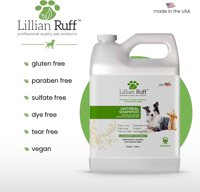 Lillian Ruff PRO Formula Deodorizing Oatmeal Dog Shampoo - Image 5