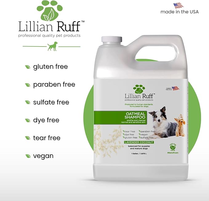 Lillian Ruff PRO Formula Deodorizing Oatmeal Dog Shampoo - Image 5