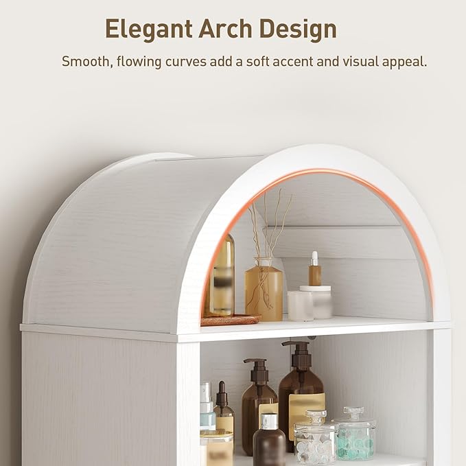 66" Tall Bathroom Storage Cabinet - Image 4