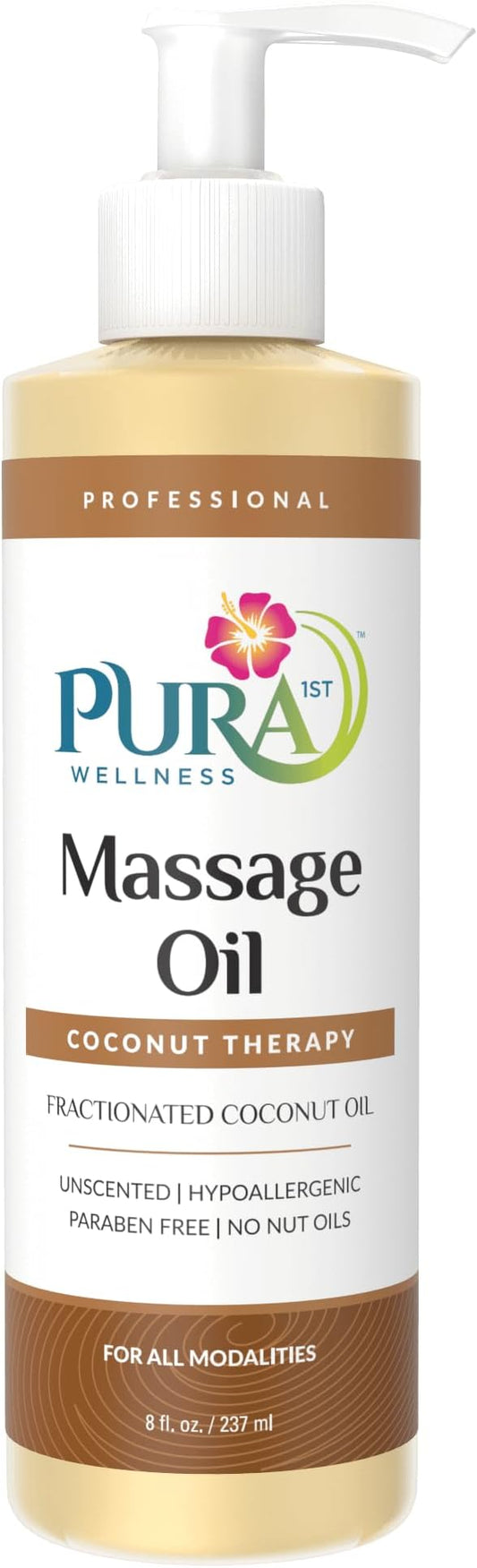 Coconut Therapy Massage Oil, Coconut Massage, Physical Therapy Coconut Oil by Pura1st