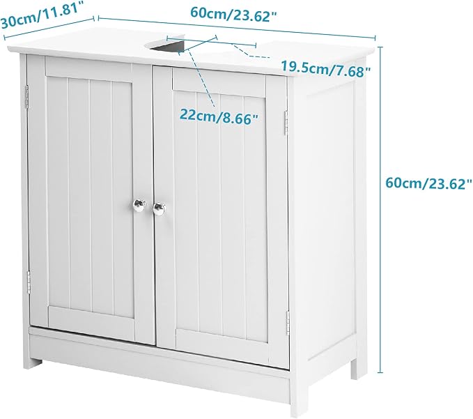 Bonnlo Pedestal Sink Storage Cabinet - Image 3