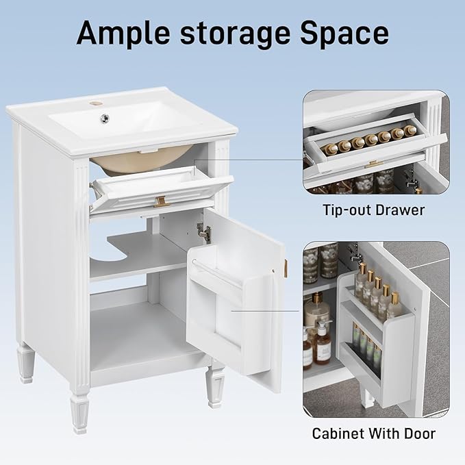 Linique 20" Bathroom Vanity - Image 5