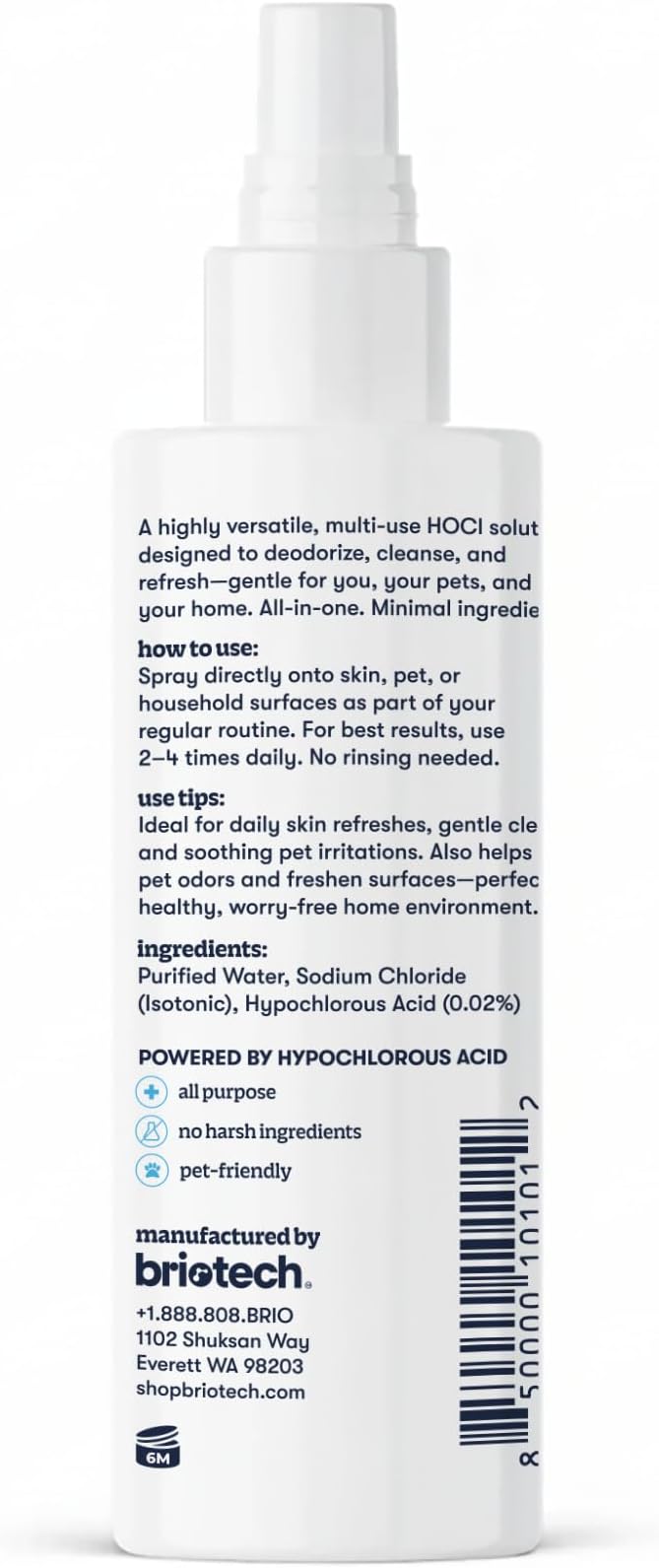 BRIOTECH Pure Hypochlorous Acid Spray and Cleanser, Original Premium HOCl - Image 7
