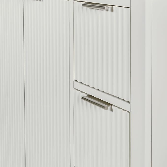 ARIEL Milan 48 Inch Single Sink Base Cabinet in Warm White - Image 4