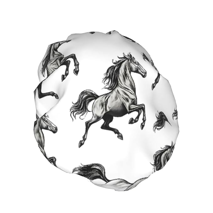 Elegant Running Horse Shower Cap - Image 2