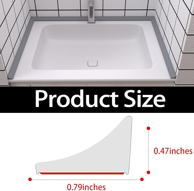Collapsible Shower Threshold Water Dam, Self Adhesive Silicone Waterproof - Image 3