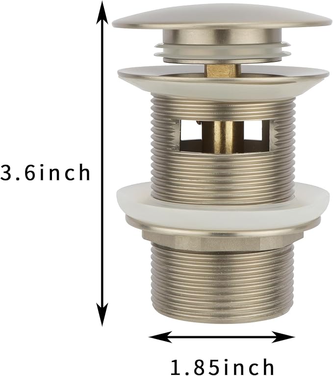 Freestanding Bathtub Drain Pop-up Stopper - Image 2