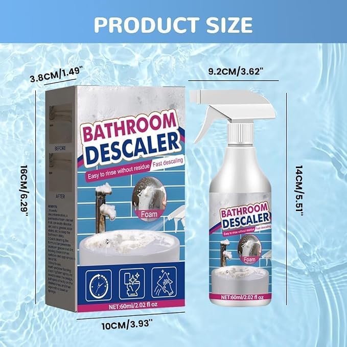 Bathroom Descaler Foam Cleaner, Bubble Cleaner Foam, Bathroom Glass Descaler - Image 4
