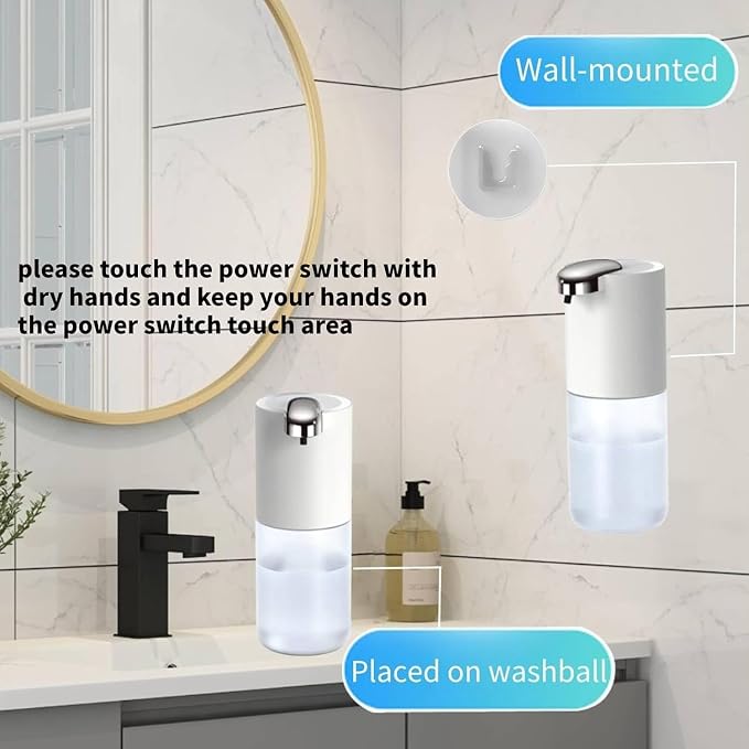 2Pack Automatic Foaming Soap Dispenser, Touchless Soap Dispenser Wall Mount 4 - Image 4