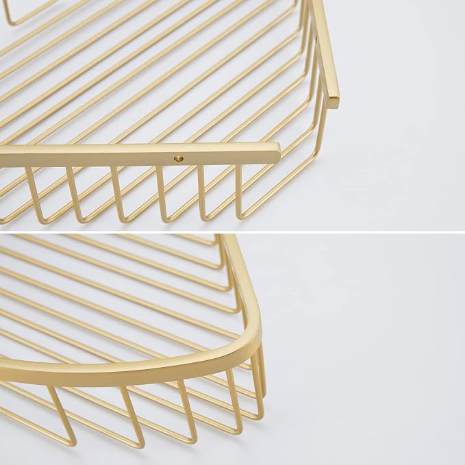 Bathroom Shower Caddy Corner Shelf Basket, Corner-Hollow Design, Ultra Sturdy - Image 3