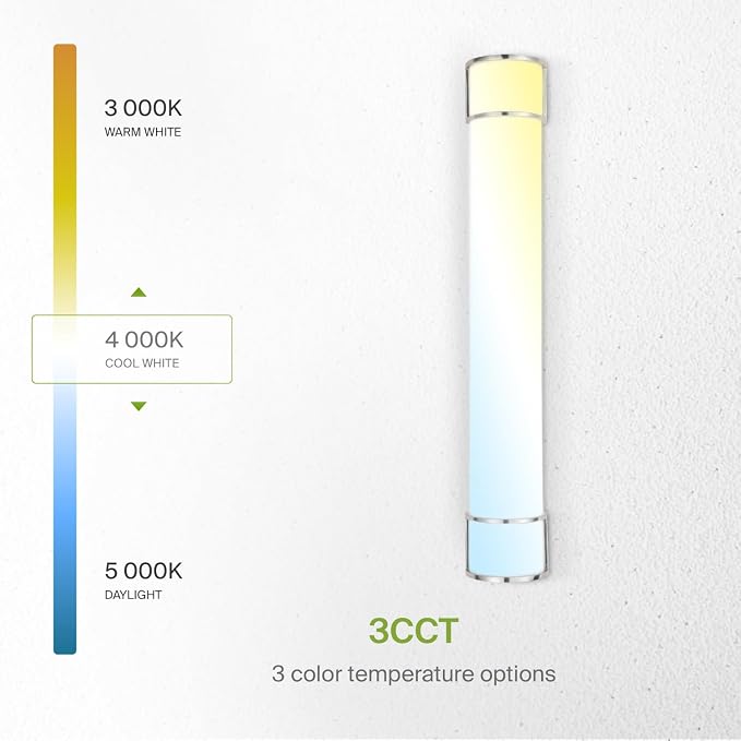 ASD LED 36" Vanity Flush Mount Light Fixture, Linear Bathroom Lighting Bar | - Image 5