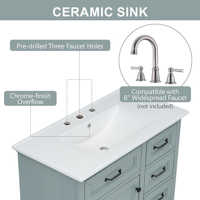 Linique 36" Bathroom Vanity - Image 5