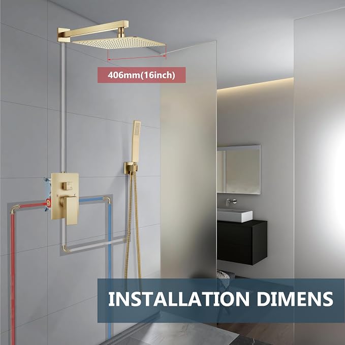 Aolemi Shower Faucet Set Rain Shower System - Image 9