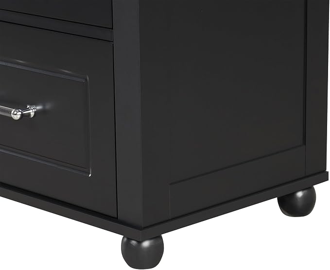 Tall Narrow Storage Cabinet, Wood Storage Cabinet - Image 7