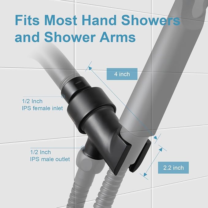 OFFO Shower Head Holder All Metal - Image 3