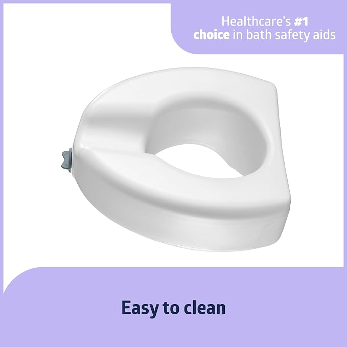 Medline 5" Raised Toilet Seat - Image 3